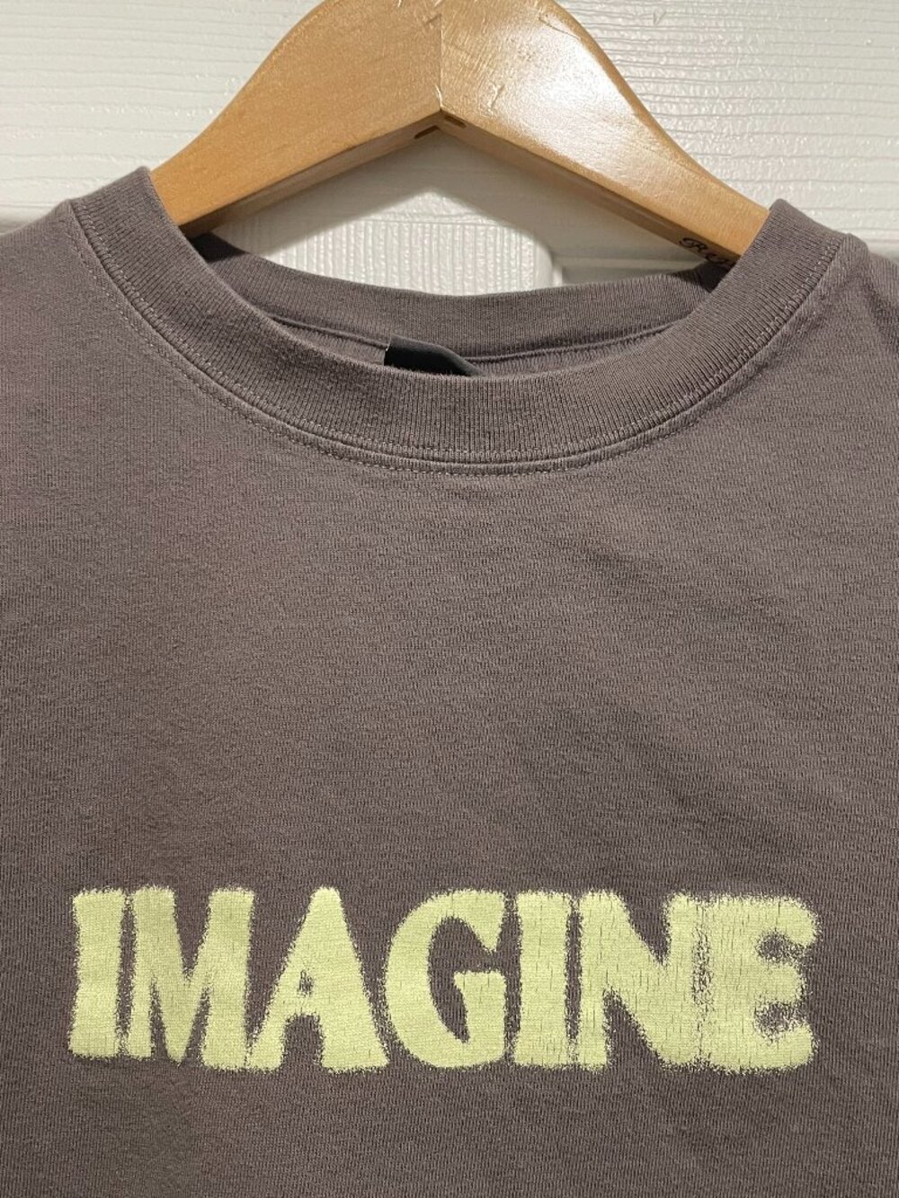 H&M Imagine Being This Cool T-Shirt Men's Size S Taupe Loose Fit Graphic Tee